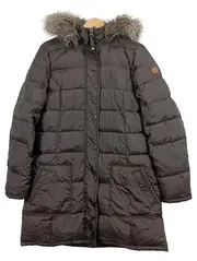 Vorschaubild 1 von Herren Steppjacke Kapuze Fellbesatz Braun Gr. XL