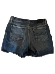 Vorschaubild 2 von Damen Jeans Shorts Blau W31/40 Casual Uni Fransen