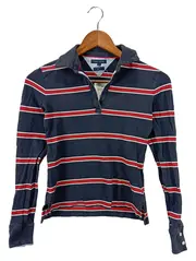 Vorschaubild 1 von Damen Poloshirt 36;S Blau Gestreift Langarm Casual