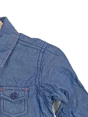 Vorschaubild 3 von Kinder Freizeithemd Langarmshirt Gr. 80 Blau Casual
