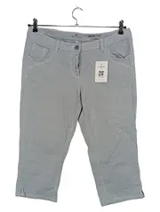 Vorschaubild 1 von Damen Capri Jeans Tapered Fit 3/4 L20 gestreift grau W28/38