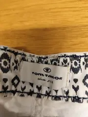 Vorschaubild 3 von Damen Capri Hose W29 38 M Weiß Stoffhose Bermuda