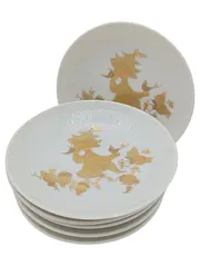 Vorschaubild 1 von Sammelteller Romanze Bjørn Wiinblad Design Weiß Gold 6 Stück 9,5cm