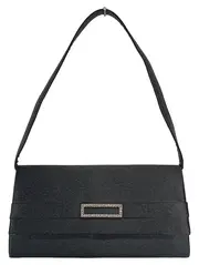 Vorschaubild 1 von Damen Clutch Schwarz Elegant Strass-Applikation Tasche