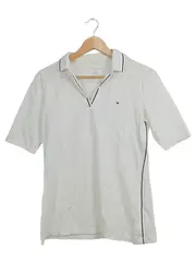 Vorschaubild 1 von Damen Poloshirt Weiß Gr. M Baumwolle Casual