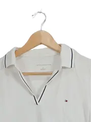 Vorschaubild 5 von Damen Poloshirt Weiß Gr. M Baumwolle Casual