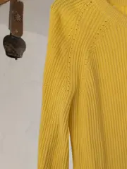 Vorschaubild 6 von Damen Pullover Gelb XL Baumwolle Basic Langarm