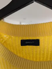 Vorschaubild 5 von Damen Pullover Gelb XL Baumwolle Basic Langarm