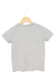 Vorschaubild 2 von Kinder T-Shirt Gr. 116 Grau Casual Basic Baumwolle Kurzarm