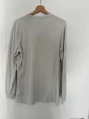 Vorschaubild 2 von Langarmshirt Herren Beige Gr. 46/S Sportlich Baumwolle Logo