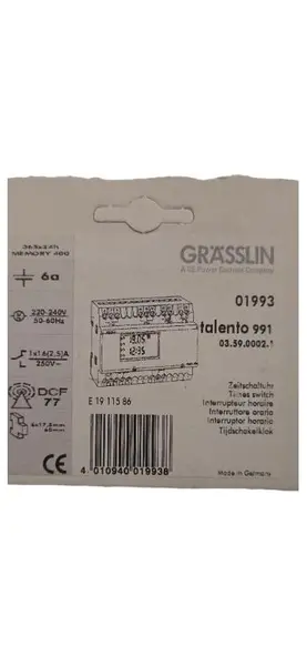 GRÄSSLIN digitale Zeitschaltuhr