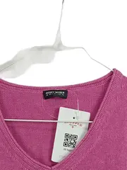 Vorschaubild 6 von Edition Damen Pullover V-Ausschnitt Rosa Gr. 40 Baumwolle