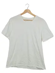 Vorschaubild 1 von Herren T-Shirt Gr. L Weiß Basic Rundhals Baumwolle Logo
