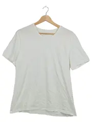Vorschaubild 5 von Herren T-Shirt Gr. L Weiß Basic Rundhals Baumwolle Logo