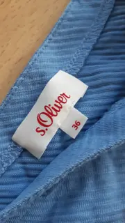 Vorschaubild 4 von Damen Top Gr. 66 Blau Ärmellos V-Ausschnitt Casual Sommer
