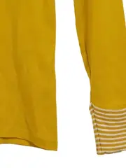 Vorschaubild 3 von Damen Langarmshirt Gr. 34/XS Gelb Basic Baumwolle