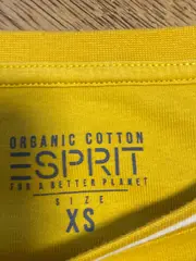 Vorschaubild 5 von Damen Langarmshirt Gr. 34/XS Gelb Basic Baumwolle