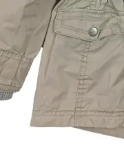 Vorschaubild 4 von Mädchen Regenjacke Parka Kapuze Beige Gr. 116 Baumwolle Casual Outdoor