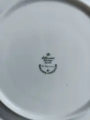 Vorschaubild 2 von Unterteller Porzellan Retro Äpfel Schriftzug Weiß 20cm