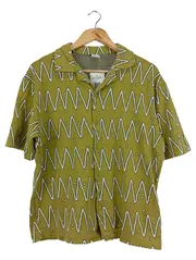 Vorschaubild 1 von Herren Freizeithemd Kurzarm Grün Gr. 2,2 L Grafisches Muster Casual