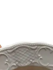 Vorschaubild 3 von Unterteller Porzellan Weiß Klassisch Strukturmuster 22cm