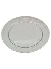 Vorschaubild 1 von Thomas Germany Untertasse Unterteller Porzellan Weiß Silberrand 15cm
