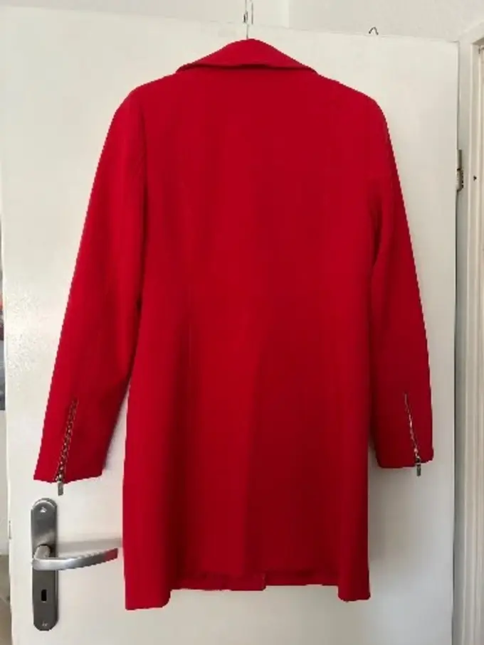 ORSAY Damen Übergangsmantel 38;M Rot Elegant Reißverschluss