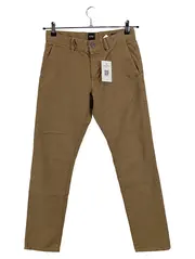 Vorschaubild 1 von Herren Chino Hose Beige Größe 32 W32 Slim Fit Baumwolle