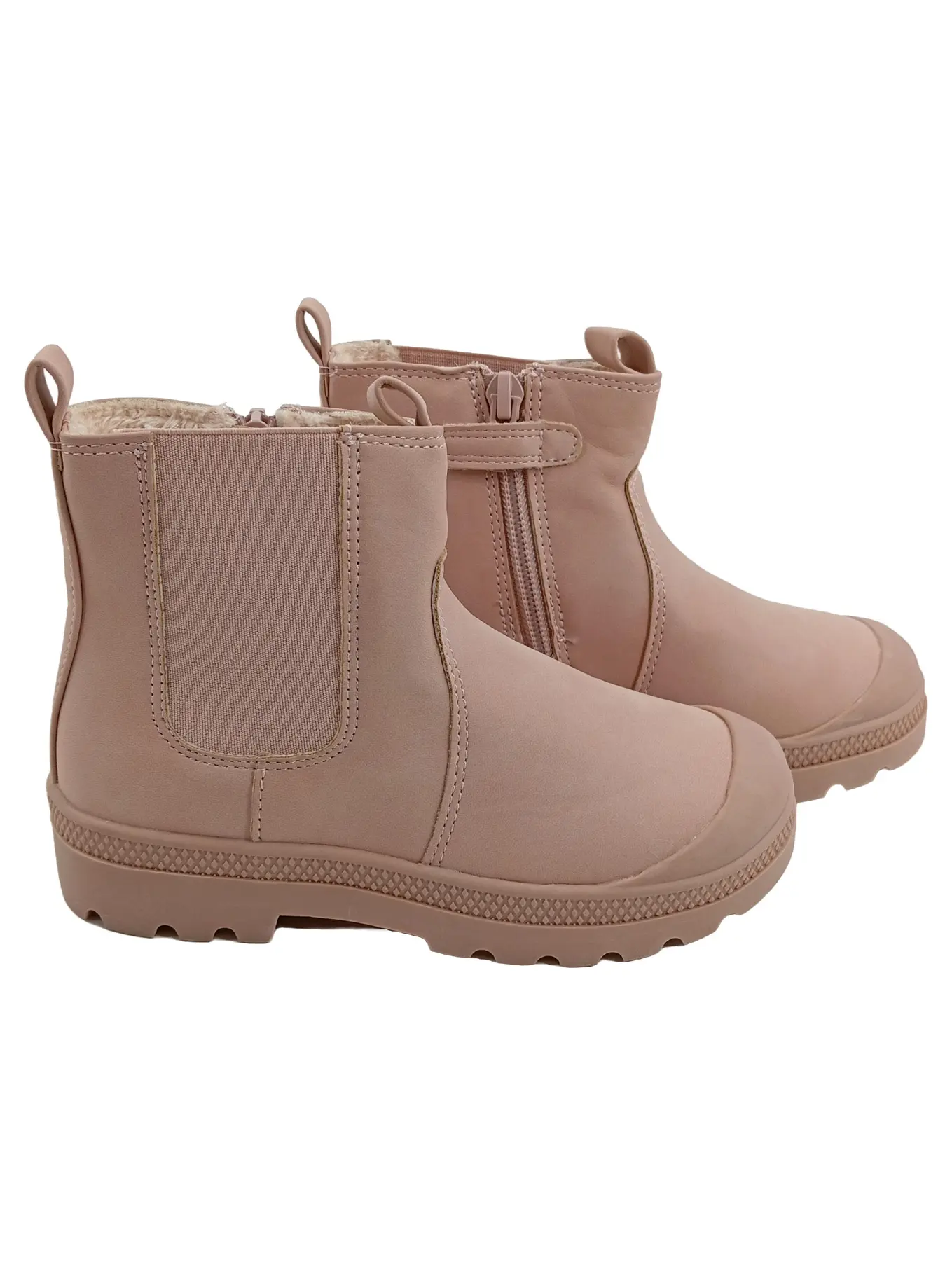 FRIBOO Mädchen Chelsea Boots Stiefelette Rosa Gr. 28 gefüttert