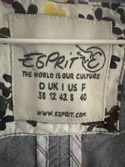 Vorschaubild 2 von Damen Weste Anzugweste Gr. 38 M Grau Baumwolle Casual