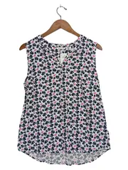 Vorschaubild 1 von Damen Bluse 40 L Mehrfarbig Blattmuster Viskose Casual