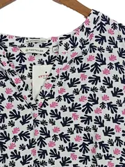 Vorschaubild 4 von Damen Bluse 40 L Mehrfarbig Blattmuster Viskose Casual