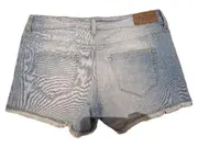 Vorschaubild 2 von Damen Jeans Shorts Hotpants Blau Gr. M W29 Fransen Casual