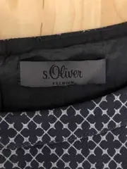 Vorschaubild 3 von Damen Etuikleid Gr. 36/S Blau Grafisch Business Kleid 91cm Länge