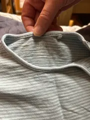 Vorschaubild 2 von Baby Strampler Kurzarm gestreift Gr. 98 Grün Baumwolle