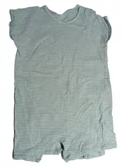 Vorschaubild 1 von Baby Strampler Kurzarm gestreift Gr. 98 Grün Baumwolle