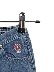 Vorschaubild 3 von Baby Gap Mädchen Jeans Hose Bootcut Blumenstickerei Gr. 12-18 Monate