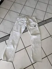 Vorschaubild 6 von Herren Jeans Regular Fit Weiß Gr. W33 L31 Baumwolle