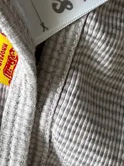 Vorschaubild 5 von Baby Body Wickelbody Gr. 56 Grau Rippstrick mit Teddy Applikation