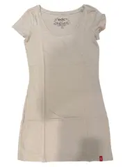 Vorschaubild 2 von EDC Damen T-Shirt Basic Beige Gr. 34/XS Baumwolle Kurzarm