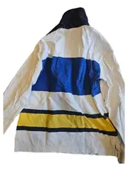 Vorschaubild 3 von Rugby Shirt Kinder Gr. 128 Langarm Weiß Blau Gelb
