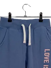 Vorschaubild 2 von Kinder Jogginghose Blau Gr. 140 mit 'LOVE IS ALL' Schriftzug