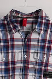 Vorschaubild 5 von EDC Herren Freizeithemd Kariert L Mehrfarbig Baumwolle Langarm Casual