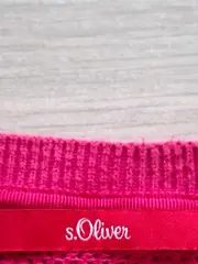 Vorschaubild 3 von Pullover Damen XS Pink Lochmuster Baumwolle Casual