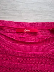 Vorschaubild 2 von Pullover Damen XS Pink Lochmuster Baumwolle Casual
