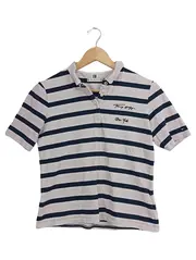 Vorschaubild 1 von Damen Poloshirt Gestreift Blau Größe S Kurzarm
