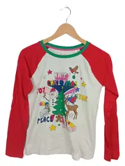 Vorschaubild 1 von Langarmshirt Weihnachten Gr. 164 Raglan Ärmel Baumwolle Mehrfarbig