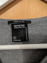 Vorschaubild 5 von Herren Pullover Grau Meliert Rundhals Baumwolle Basic Gr. S