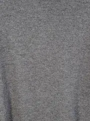 Vorschaubild 3 von Herren Pullover Grau Meliert Rundhals Baumwolle Basic Gr. S