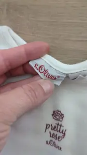 Vorschaubild 3 von Langarmshirt Mädchen Gr. 80 Weiß Pretty Rose Casual